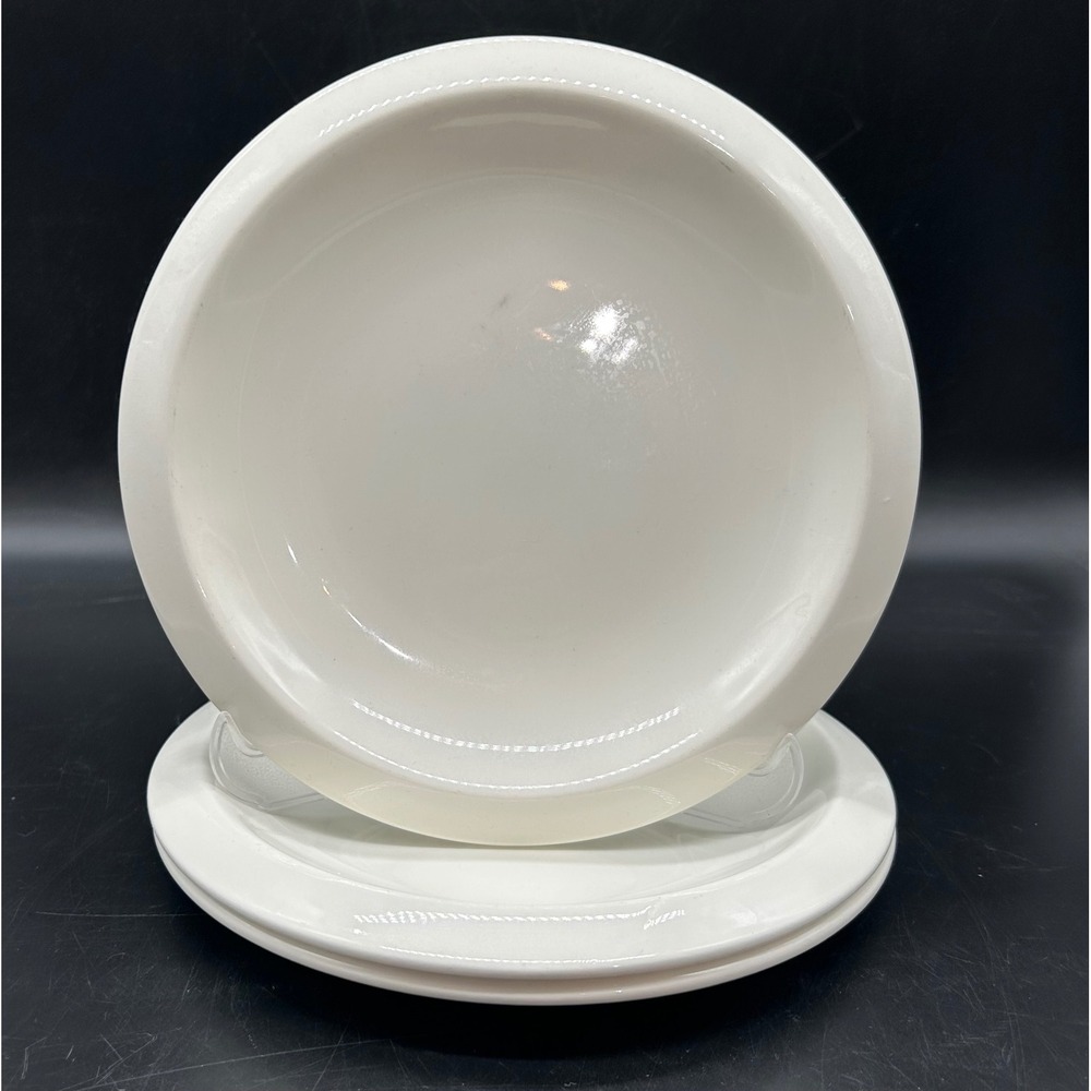 Jamie Oliver Churchill White Salad Plates Set of 3 Made in England 8.25 Inch